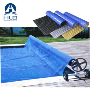 Cobertor solar redondo para piscina negro